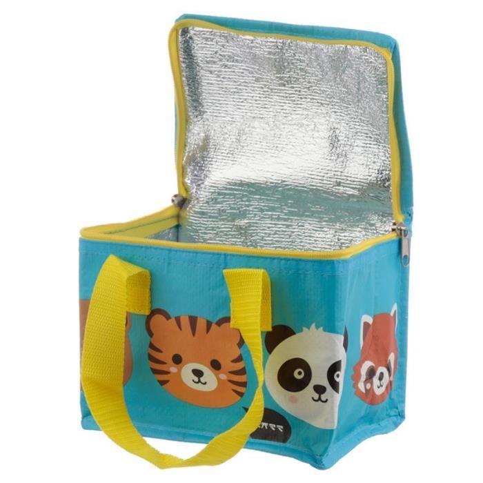 Sac à repas isotherme - animaux du Zoo et Jungle - взрослая - голубая