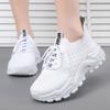 Новые женские повседневные туфли на толстой подошве, сетчатые дышащие модные кроссовки