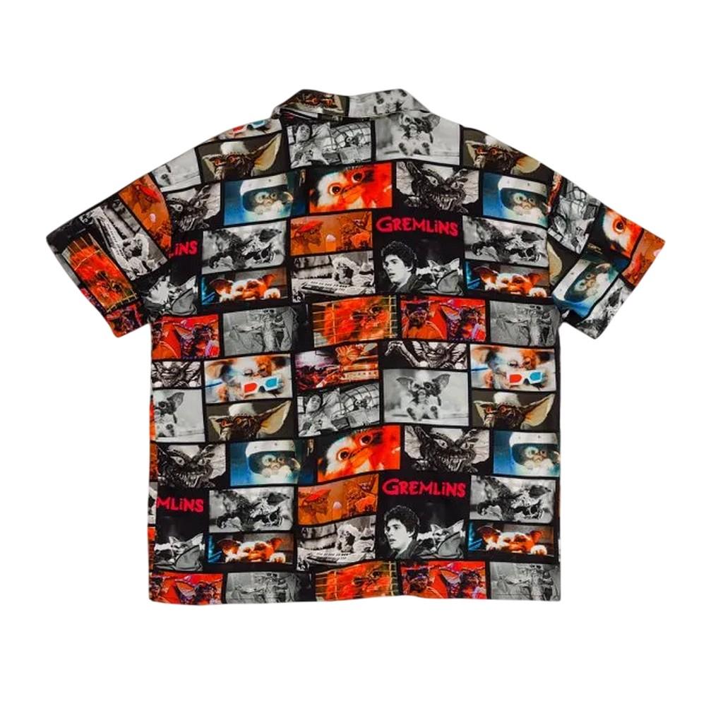 Gremlins Unisex Adult Movie Reel Button Front Shirt