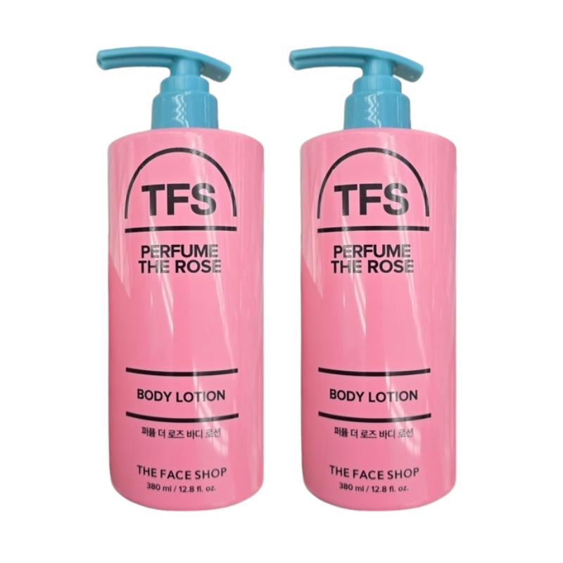 THE FACE SHOP Perfume The Rose Body Lotion 380ml – Rose Floral Scent, Daily Moisturizing Body Care, Silky Creamy Texture