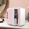 4L Car DualPurpose Refrigerator Mini Beauty Makeup Skincare Refrigerator with Mirror Compact Fridge Heating Refrigeration Fridge