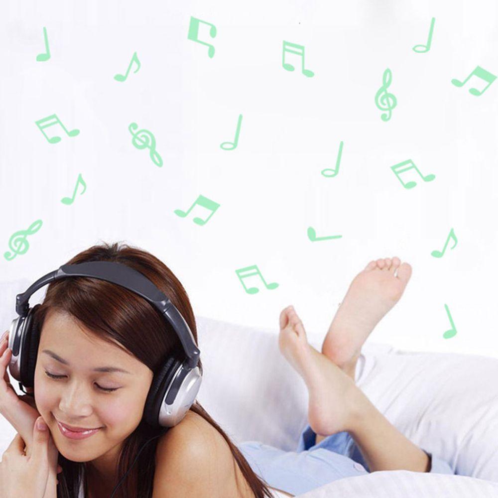 Home for Kid's Wall Decor Musical Note Glow In The Dark Luminous Wall Stickers