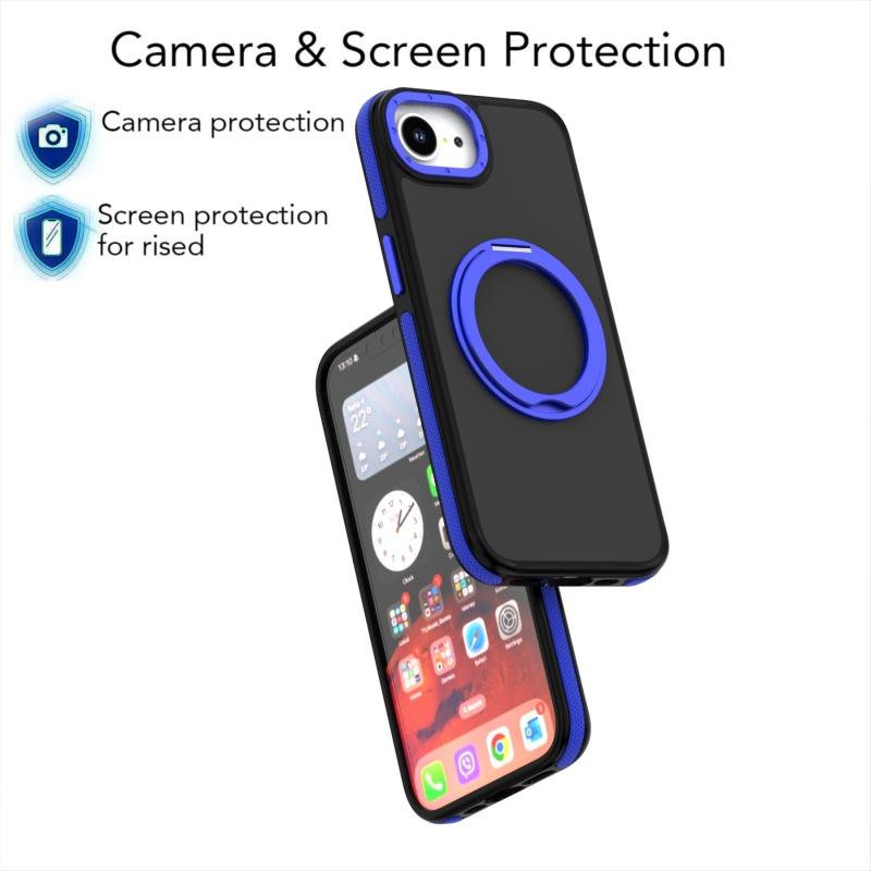 Для iPhone17e iphone16e iphone 17E 16E Чехол Магнитный Держатель Матовый Поверхность с ощущением детской кожи Защитная Крышка Защита от Отпечатков Пальцев