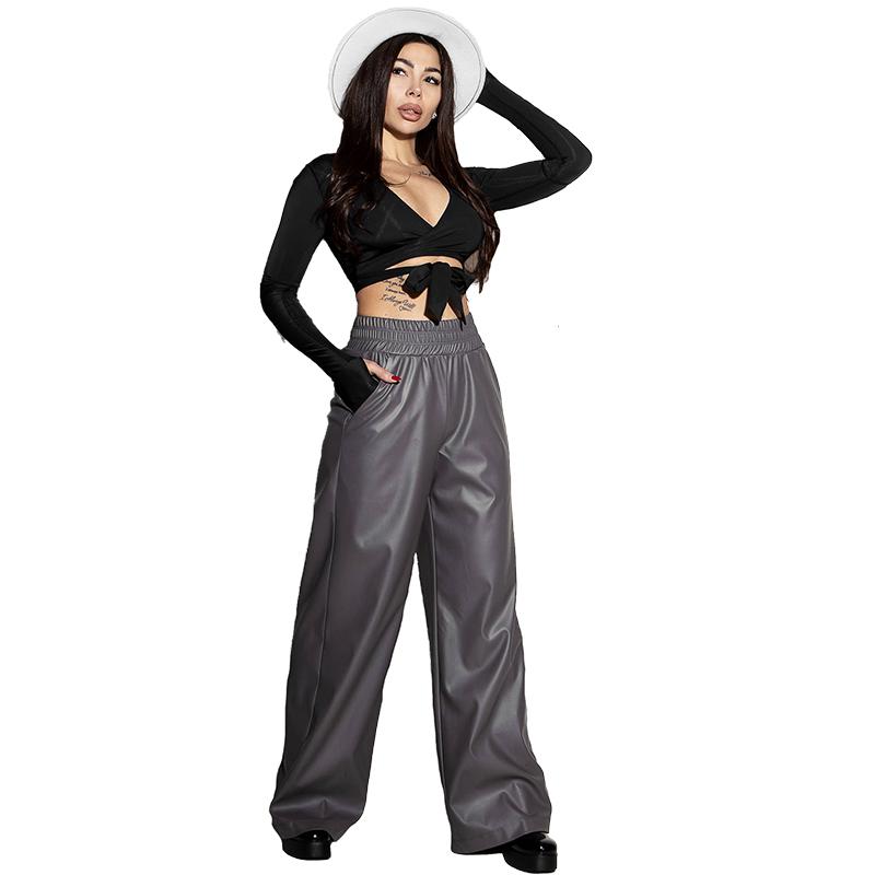 Кожаные брюки палаццо E2-K TotalFit (06399650)