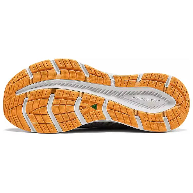 Skechers Спортивные повседневные кроссовки для бега с низким верхом Мужские кроссовки Серый Оранжевый 232835-GYOR
