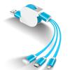 3 в 1 Usb-кабель Micro Usb для телефона, зарядный кабель Type C, мобильный телефонный проводной кабель для iPhone 13 12 Pro Max Xiaomi Redmi