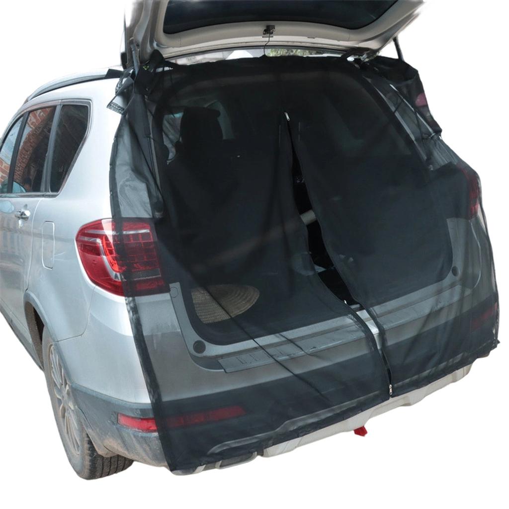 Magnetic trunk mesh breathable, mosquito resistant, environmentally friendly mesh curtains SUV  mosquito net RV Summer