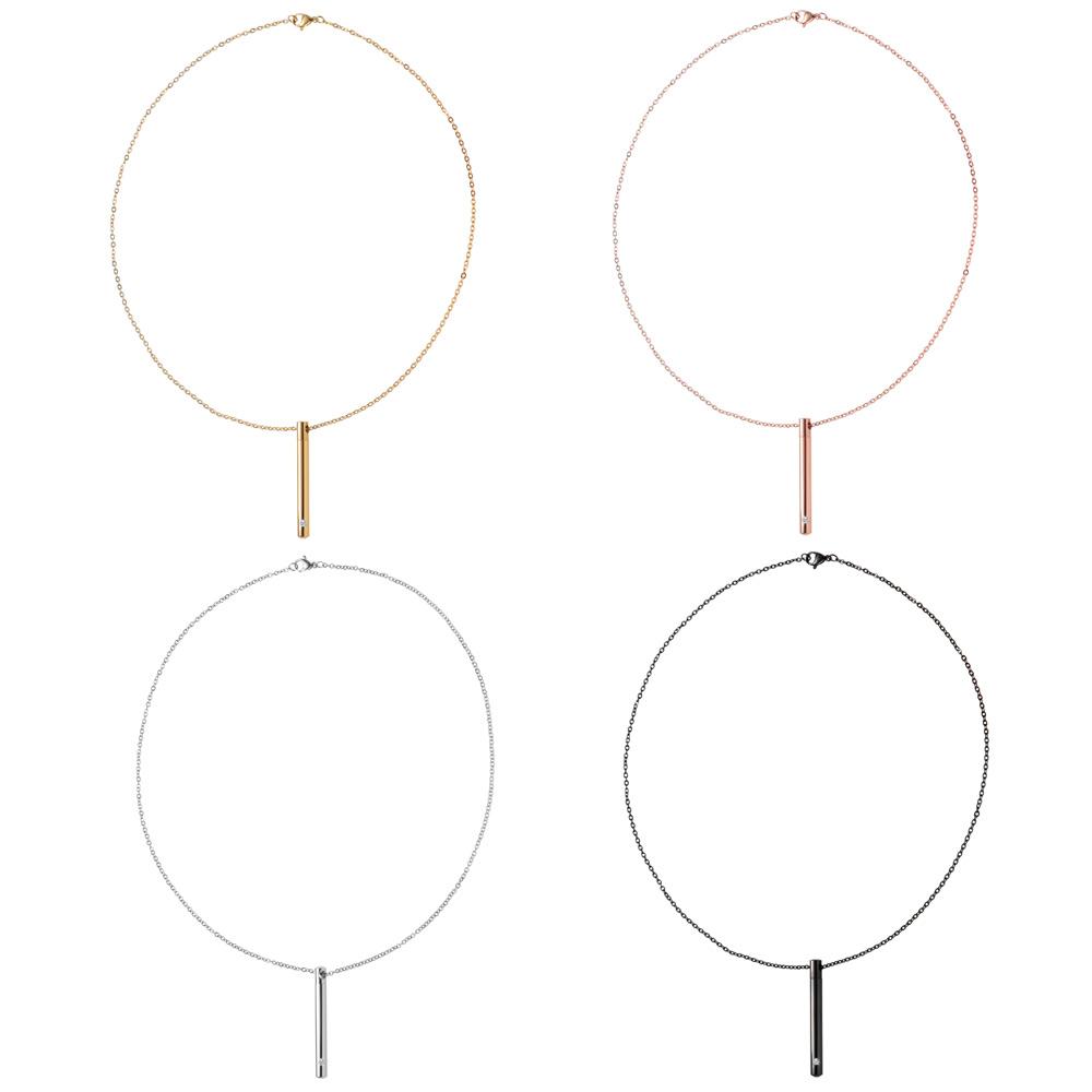 Fashion Lucky Charm Ash Urns Perfume Vial Necklace Aroma Diffuser Long Chain Wishing Bottle Pendant