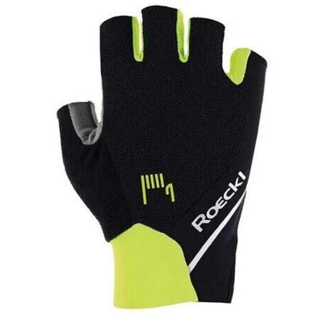 Велосипедные перчатки Roeckl Ivory 2 (черный/желтый)