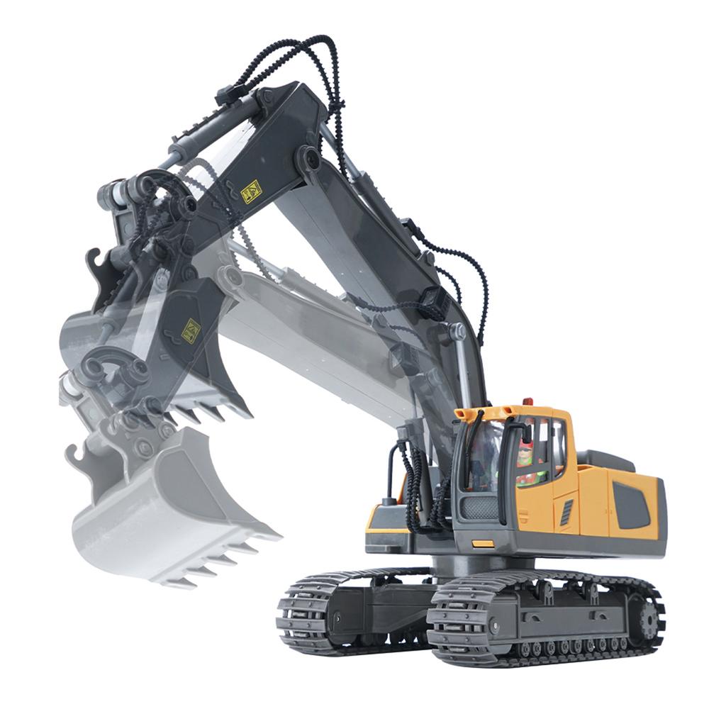 RC экскаватор 1/20 2.4GHz 11CH RC строительный грузовик инженерные машины развивающие игрушки для детей со светомузыкой