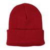 [sproutsy] Simple Fold-Over Knit Hat, Winter Watch Hat, Casual Winter Wear (JP, Numeral Size, 57.0 Cm, Red)