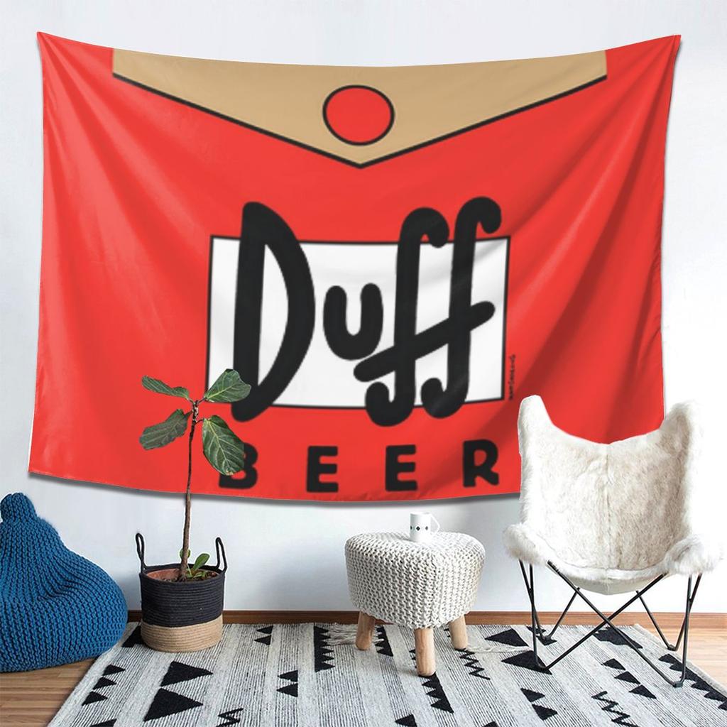 Duff Beer Tapestry Decor Art Aesthetic Tapestries for Living Room Bedroom Home Wall Cloth Wall Hanging