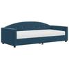 Daybed with Mattress Blue 90x200 cm Velvet