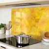 Decorative Glass Snack Board Abstract Triangles 80x52 cm