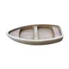Wooden Fishing Boat Model Craft Chinese Wood Canoe Marine Crafts for Desktop Bookshelf 6.69 In
