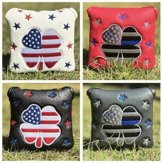 Чехол для паттера, чехол для молотков с магнитом, совместимый с TaylorMade Spider Cameron Odyssey Clover USA Star, 1 шт. (Серый)