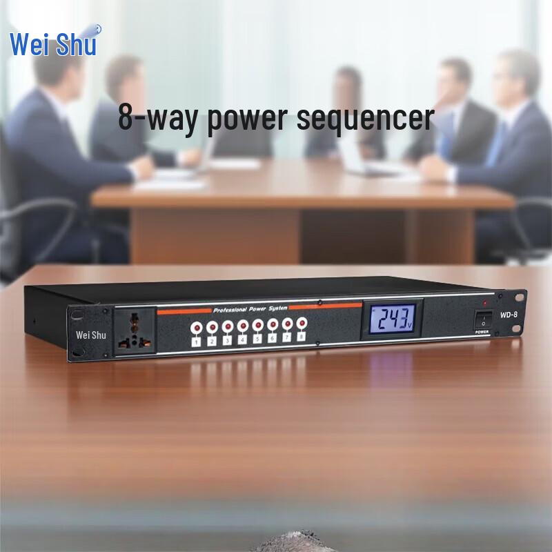 Weishu WD-8 8-канальный секвенсор питания для конференц-систем (Китайская версия)