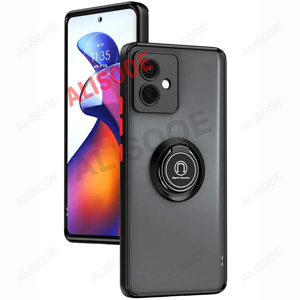 Чехол funda для Motorola Edge 50 Fusion 40 Pro 30 Ultra Neo G85 G84 G54 G14 G24 G34 Чехол с кольцом-подставкой Capa для Moto G53 G23 G13 Обложка