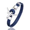 Charm Men's Plane Anchor Bracelet for Women Sky Survival Airplane Chain Friendship Bracelets Femme Couple Jewelry Homme Gift New