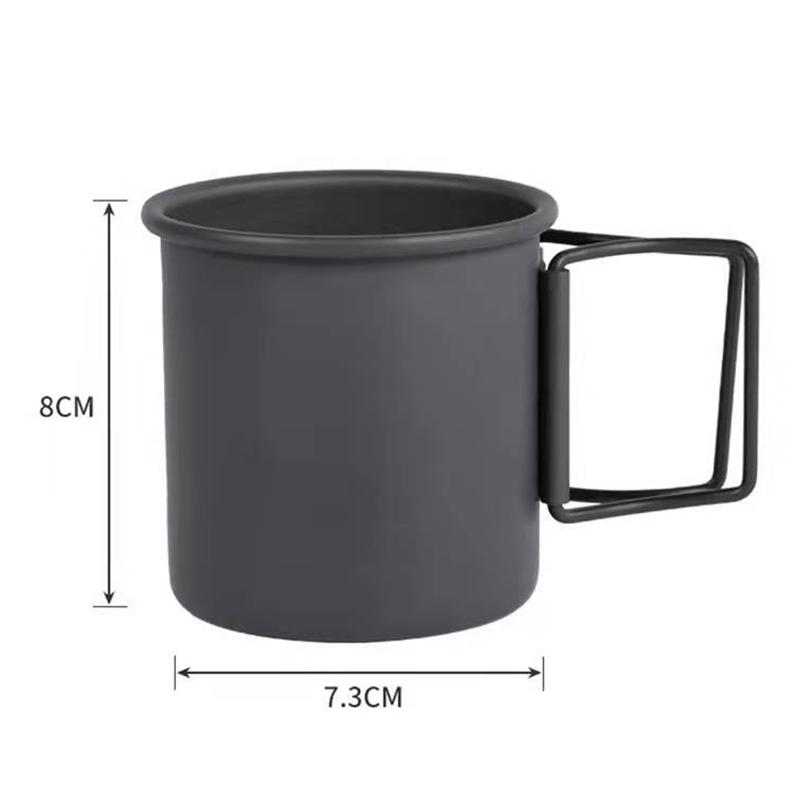 Кемпинг на открытом воздухе из нержавеющей стали с карабином и ручкой-крючком, кружка для пикника, похода, путешествий на открытом воздухе, переносных кружек