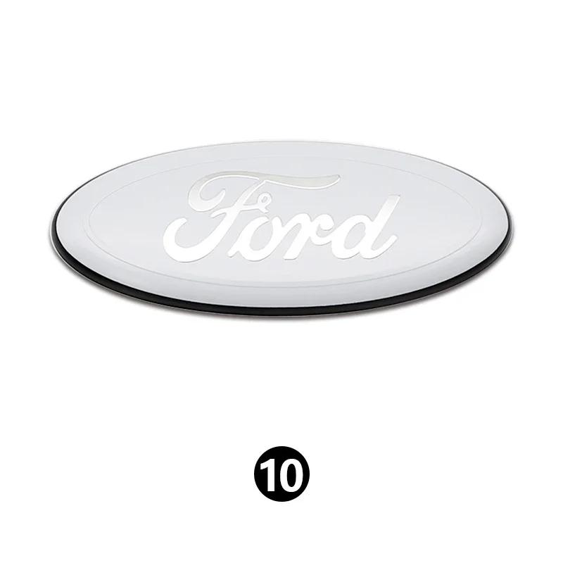 Car Sticker Ford New 2025 Hot Metal Front Grille Rear Trunk Emblem Stickers for Ford Focus Mondeo Ranger 3D Car Logo Badge Water