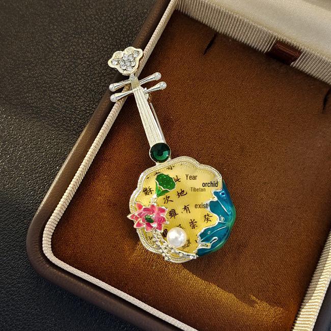 Элегантная китайская ретро эмалевая брошь Феникс и Бабочка для женщин