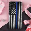 Police Styled Thin Blue Line Flag Case For Xiaomi 15 Ultra Mi 13 14 11T 12T 13T 14T Pro POCO X7 Pro X3 X5 X6 F5 F6 F7 Cover