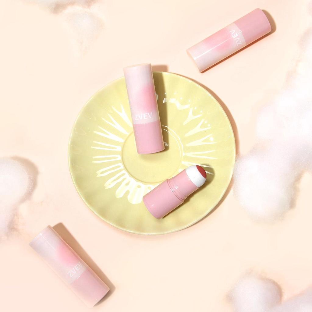 Новые удобные румяна-стики с губкой, натуральные матовые осветляющие легкие румяна для девочек, белые румяна, водостойкие румяна с отделкой, стойкий набор для женского макияжа