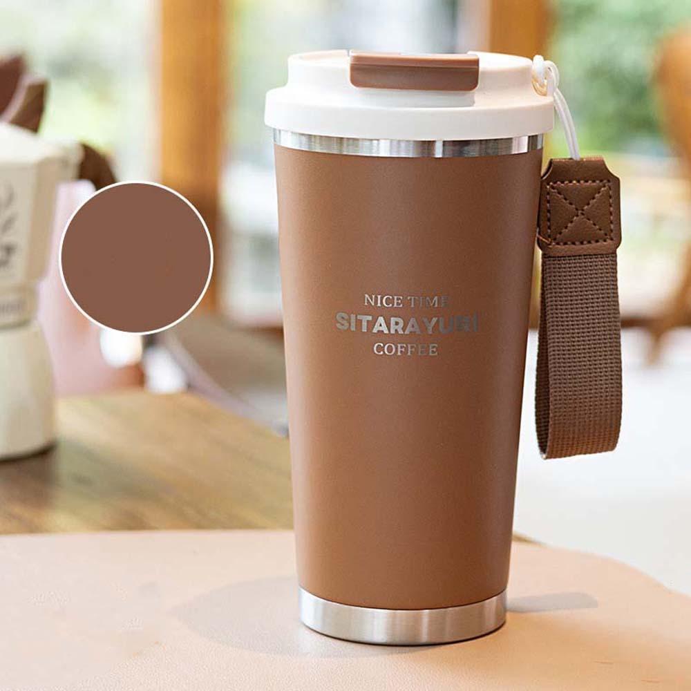 TPR 560ML Drinking Cup 304 Stainless Steel Filter Tea Bottle Fashion Coffee Water Cup Women