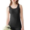 Tank Top Bra Top Kirei Labo Fitte Cotton Blend Seamless Inner Padded New Black L Women's