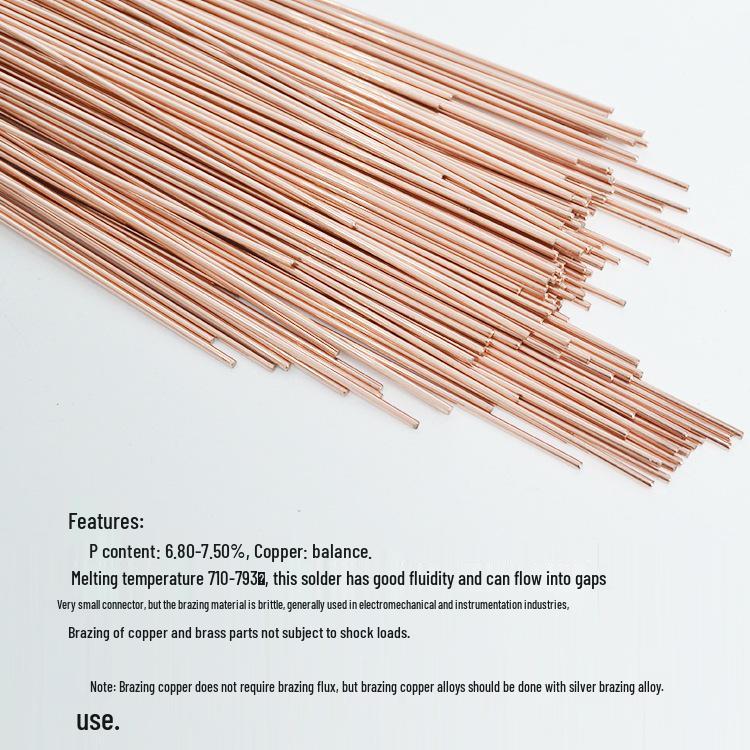 Фосфорно-медные и серебряные сварочные прутки для медных труб холодильного и кондиционерного оборудования