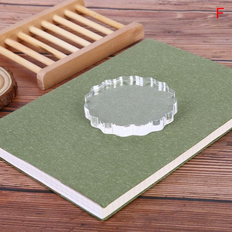 Акриловый прозрачный блок штампов с ручкой, штампы для альбомов «сделай сам», скрапбукинг, изготовление ремесел