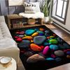 Красочный ковер с принтом гальки - Нескользящий коврик для гостиной/спальни/ванной комнаты, Уникальный подарок на день рождения
