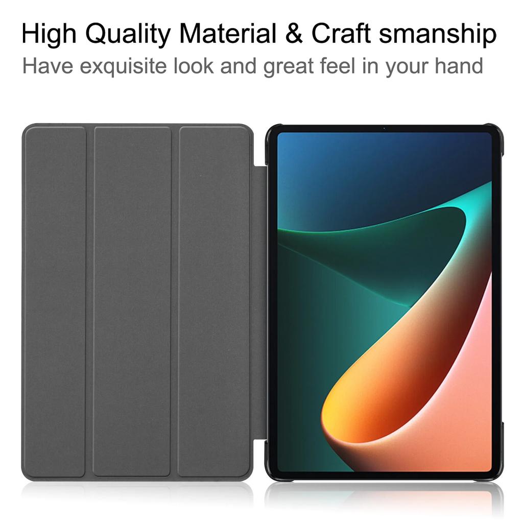For Xiaomi Pad 5 Case, Folding Stand Tablet Cover for Xiaomi Pad 5 / Xiaomi Pad 5 Pro 5G (11")