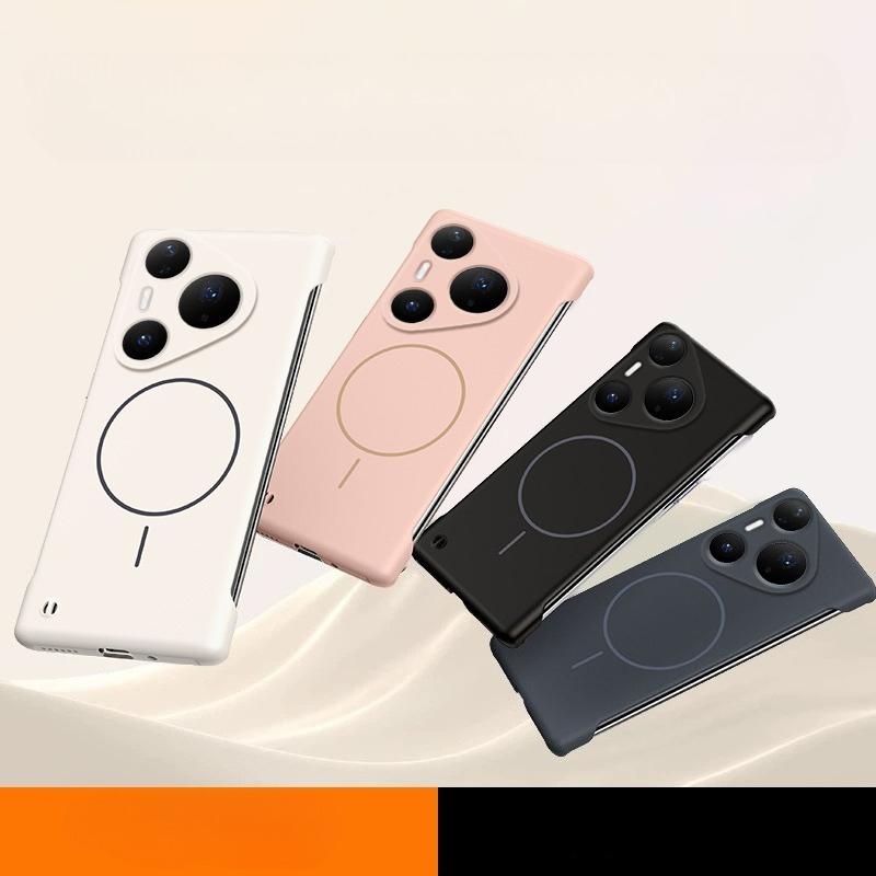 Для Magsafe Ультратонкий чехол для HUAWEI Pura 80 Pro Plus Матовый Твердый ПК Беспроводная зарядка Задняя крышка для Huawei Pura 80 Ultra