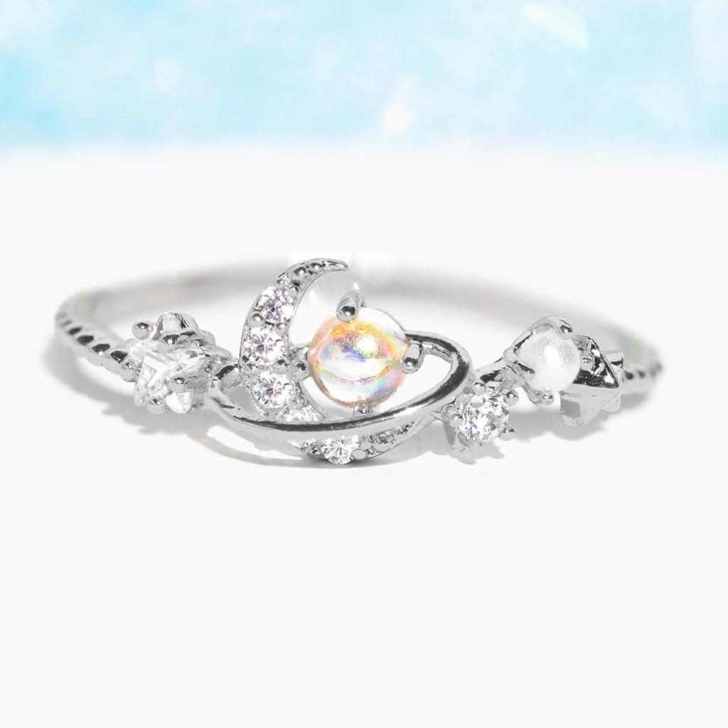 Chic Delicate Bling Colorful Zircon Flower Butterfly Rings For Women Girl Fashion Vintage Zircon Adjustable Wedding Jewelry Gift 2