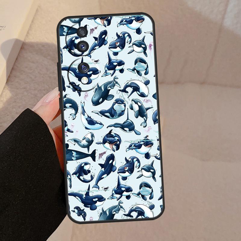 Косатка Орка Для Honor Magic 7 Pro 5 6 V5 Чехол Для Honor 200 400 50 70 90 Lite X8a X8b X9a X9b X9c Обложка