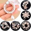 1PC Elegant Women Jewelry Accessories Pearl Flower Decoration Brooches Dress Shirt Pin Corsage