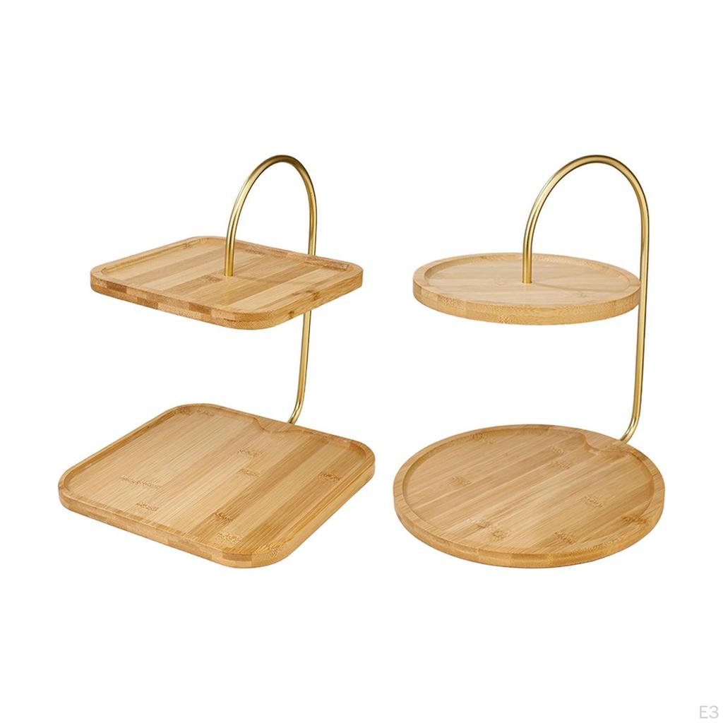 Бамбуковая подставка для кексов, подставки для десертов, стол для празднования