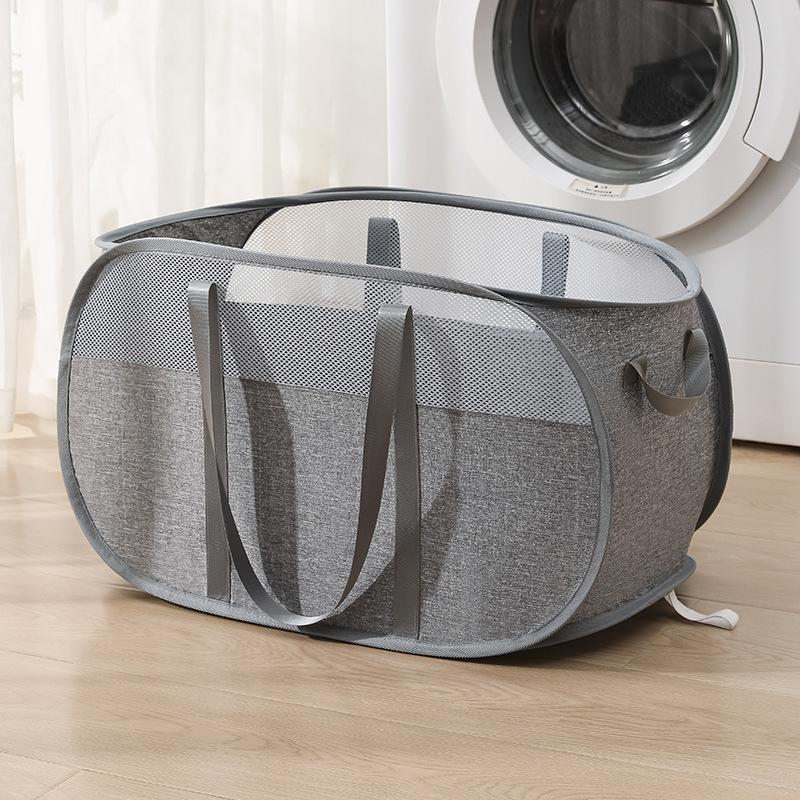 Складная корзина для белья Большие корзины для хранения грязной одежды с ручками для переноски Органайзеры для корзин для грязного белья в ванной