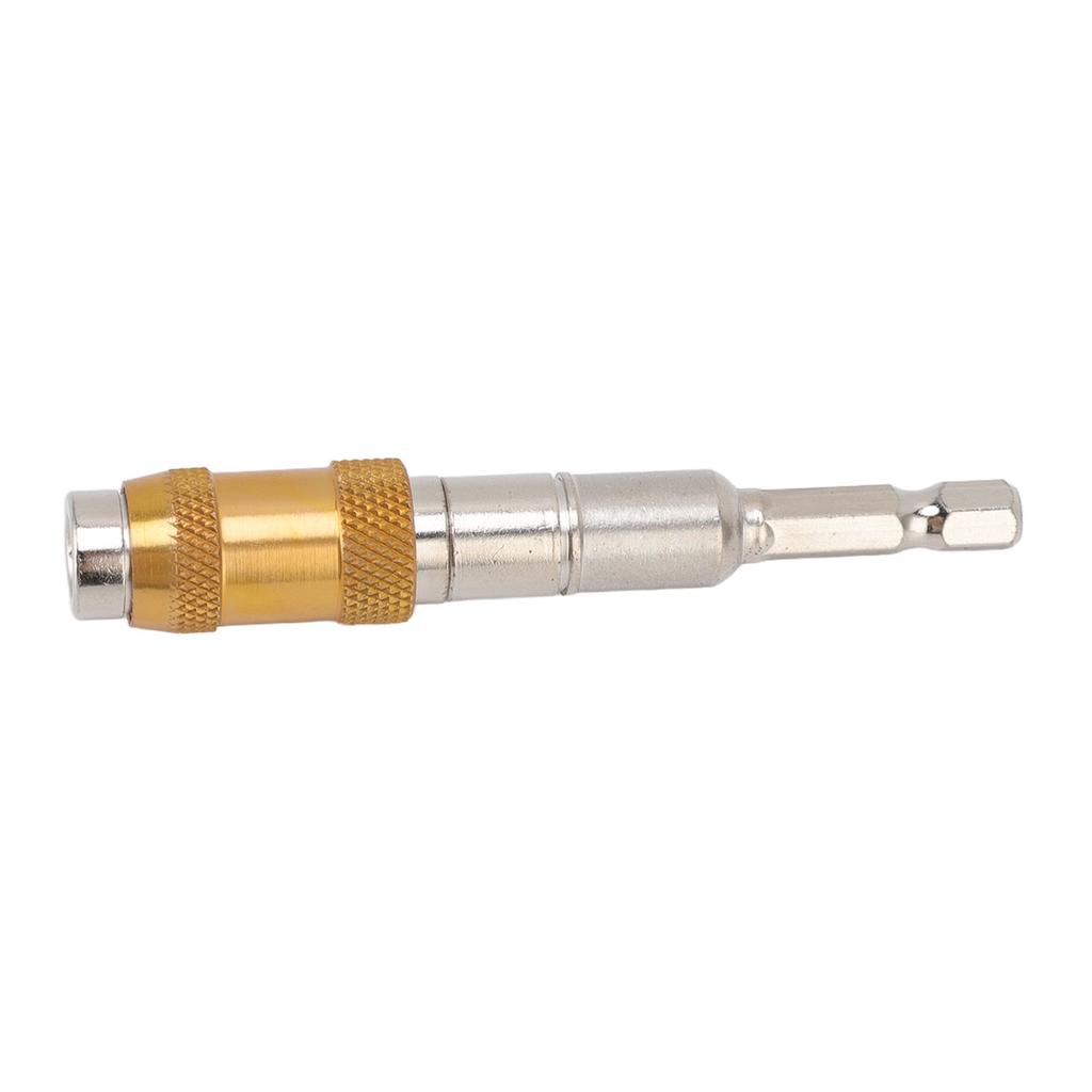 Screw Bits Electromagnetic Chrome Vanadium Steel 6.35mm Universal Screwdriver Bit for Home Decoration Gold