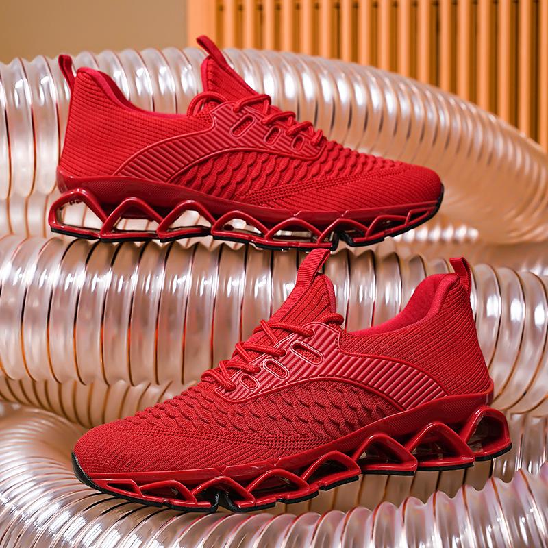 Уличная мужская обувь, обувь-лезвия, новый большой размер, осенняя дышащая сетка, студенческая спортивная и повседневная обувь для бега