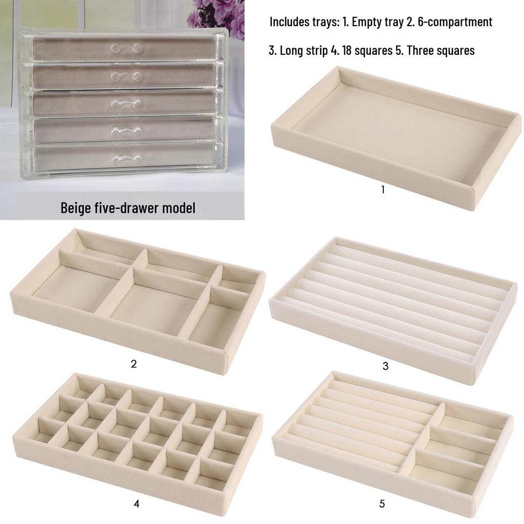 Многоярусная шкатулка для украшений для серег и мелких предметов - Домашнее хранение и организация