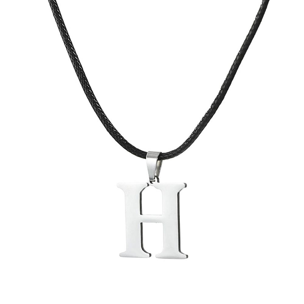 Новое ожерелье с инициалами от А до Я из нержавеющей стали, 26 английских букв, для мужчин и женщин, персонализированные ювелирные изделия, подарки