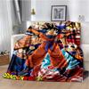 Japanese portable Dragon Cartoon Ball flannelette lightweight thin sheet sofa cover family office casual warm throw blanket.