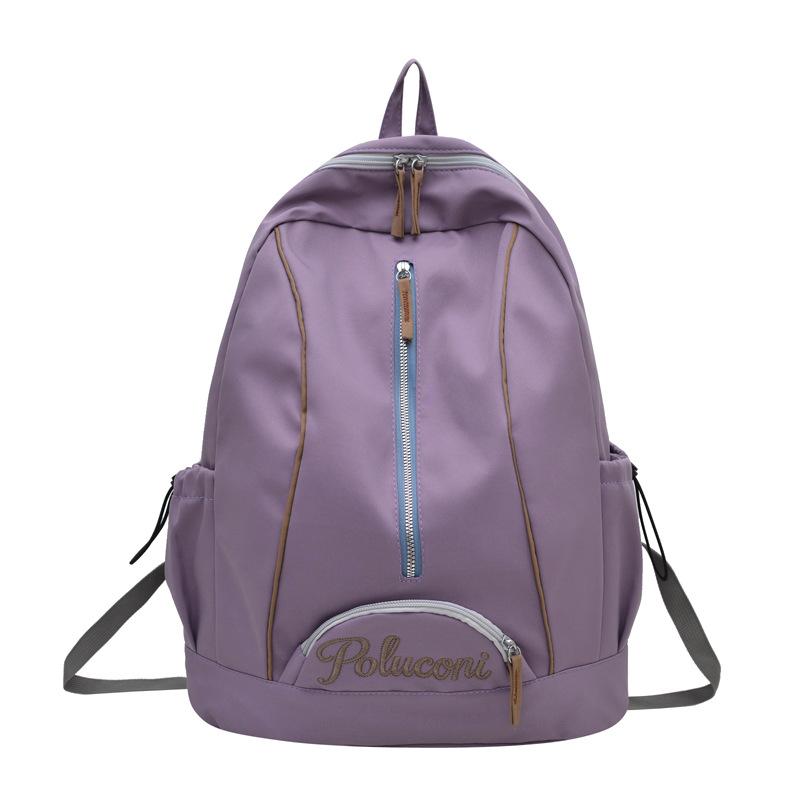 Schoolbag wholesale large-capacity college student backpack American embroidery bag women's Korean version backpack casual backpack