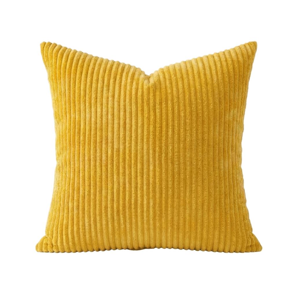 Fine Stripe Corduroy Throw Pillow Cover For Living Room Sofa
