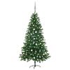 Day and Night - Day and Night Pre-lit Christmas Tree with Lights and Balls Green 150 Cm
