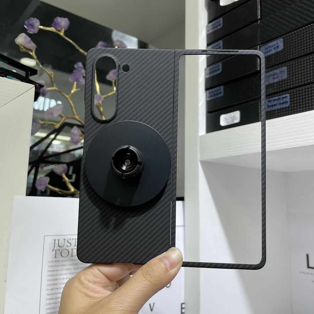 YTF-carbon настоящий чехол из углеродного волокна Для Samsung Galaxy Z Fold 6 чехол Арамидное волокно Ультратонкий противоударный чехол для телефона Z Fold 5