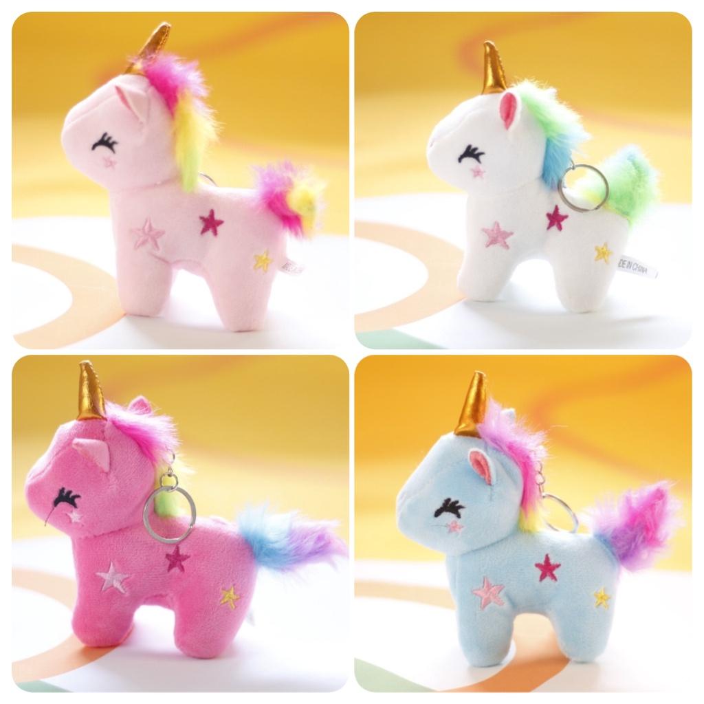 Милый плюшевый брелок в виде радужного единорога оптом, подвеска в виде мягкой игрушки для сумок для девочек